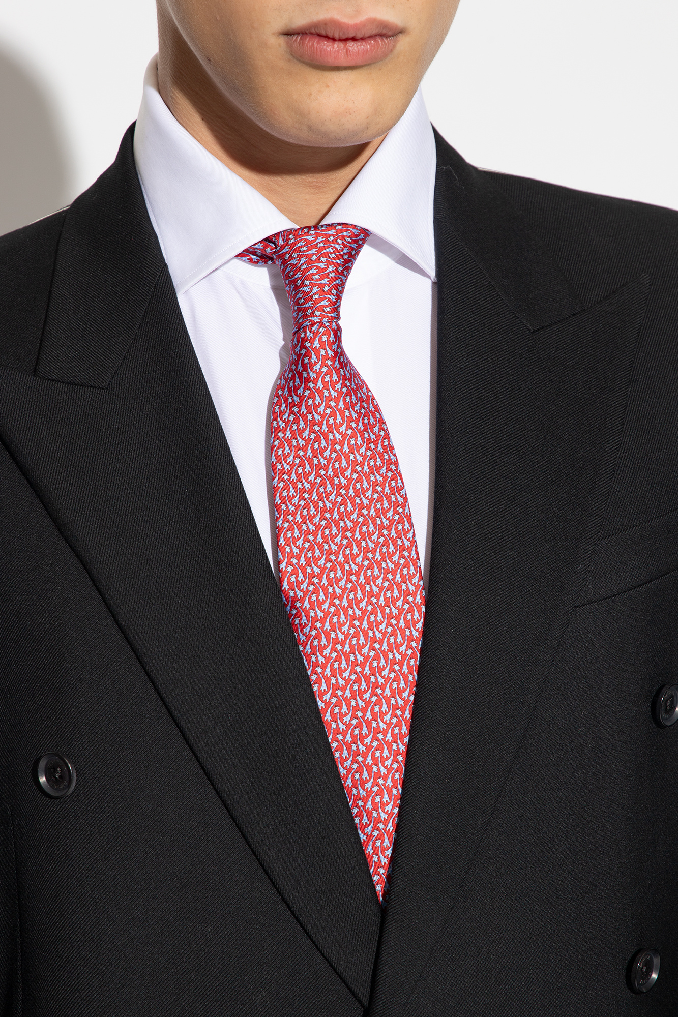 Ferragamo hotsell red tie